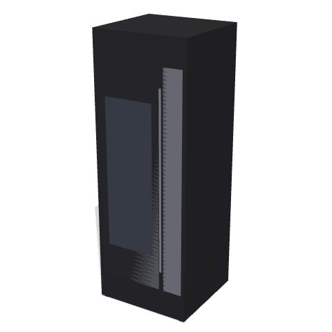 IRSN-SX43A 冷蔵庫 4ドア 428Lの形の3Dイメージ