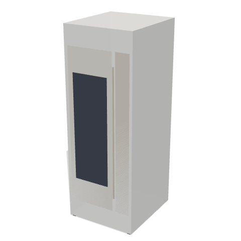 GR-Y33SC 冷蔵庫 3ドア 326Lの形の3Dイメージ
