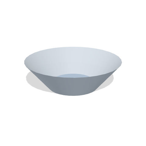 Emeal 洗面器 Ag抗菌の形の3Dイメージ