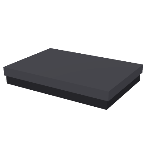 スタンプ台 HGN-2-K 中形 黒の形の3Dイメージ
