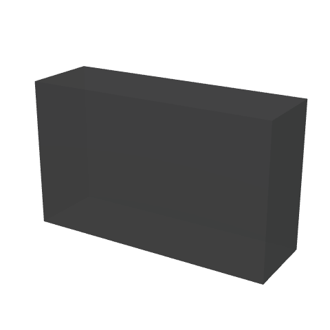Nintendo Switchドック（HAC-007・初代用）の形の3Dイメージ