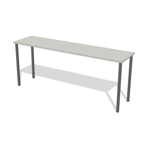 折りたたみテーブル 100-FD017W 180×45cmの形の3Dイメージ